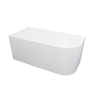INSPIRE BACK-TO-WALL LEFT CORNER BATHTUB GLOSS WHITE 1700MM