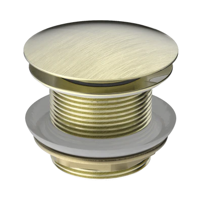 NERO BATH POP-UP PLUG WITH REMOVABLE WASTE NO OVERFLOW 40MM AGED BRASS