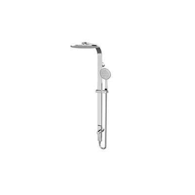 NERO ASTRA RAIN ROUND TWIN SHOWER WITH SINGLE HOSE 869MM CHROME