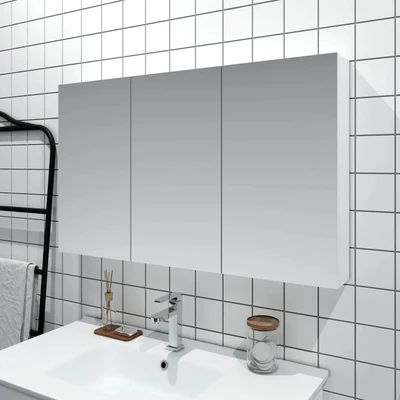 MERCIO BIANCA GLOSS WHITE MDF SHAVING CABINET 1200X720MM
