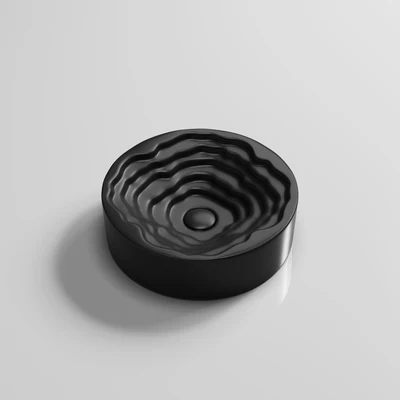 INFINITY ABOVE COUNTER CERAMIC BASIN MATTE BLACK 410MM