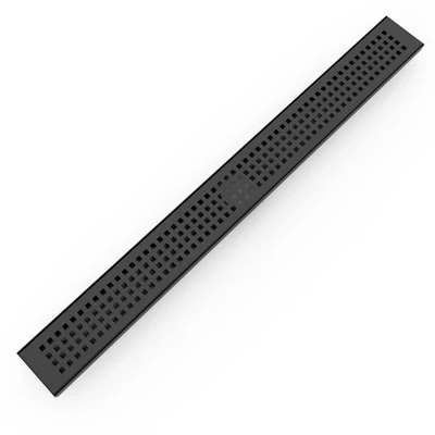 BELLA VISTA BUILDERS SQUARE PATTERN SHOWER GRATE BLACK (AVAILABLE IN MULTIPLE SIZES)