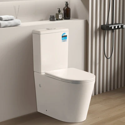 POSEIDON ALPHA RIMLESS TORNADO BACK TO WALL TOILET SUITE GLOSS WHITE