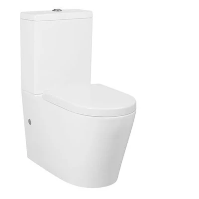 INSPIRE ALZANO RIMLESS BACK-TO-WALL TOILET SUITE GLOSS WHITE