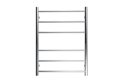 LINSOL AVID 6 BAR HEATED TOWEL RAIL CHROME 800MM