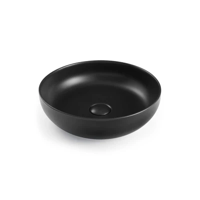 SEIMA AURORA 380 ABOVE COUNTER BASIN SILK MATTE BLACK 380MM