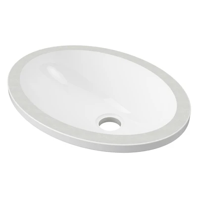 DUROCLASS ELITE SINGLE BOWL INTEGRATED VANITY TOP GLOSS WHITE (MULTIPLE SIZES AVAILABLE)