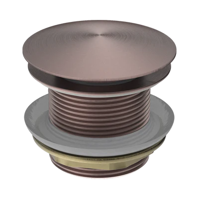 NERO BATH POP-UP PLUG WITH REMOVABLE WASTE NO OVERFLOW 40MM BRUSHED BRONZE