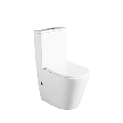 ZUMI SANDRA RIMLESS BACK-TO-WALL TOILET SUITE GLOSS WHITE