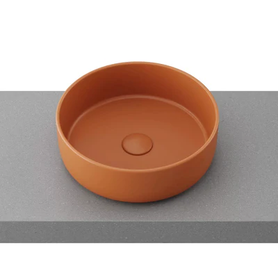 TIMBERLINE ALLURE ABOVE COUNTER BASIN MATTE TERRACOTTA 360MM
