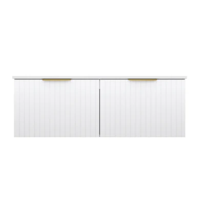 FIENZA BAYVIEW ULTRA WHITE MATTE 1200MM DOUBLE BOWL WALL HUNG VANITY