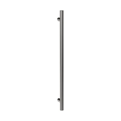 FELTON ATLAS POLE TOWEL WARMER 12VDC HEATED TOWEL RAIL 900MM BRUSHED GUNMETAL