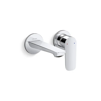 KOHLER ALEO-S WALL BASIN MIXER FULL KIT 165MM CHROME