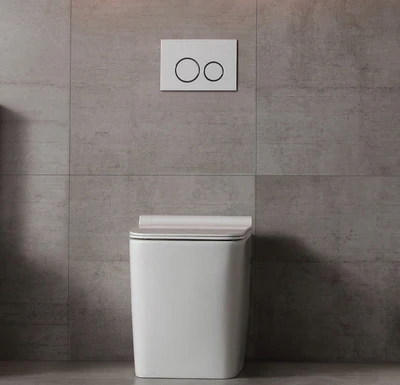 BELBAGNO ARDENTE-R SERIES WALL FACED PAN GLOSS WHITE