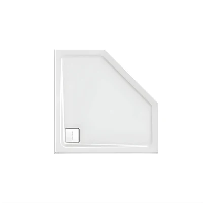 DECINA LUNA ANGLED SHOWER BASE 1000MM GLOSS WHITE