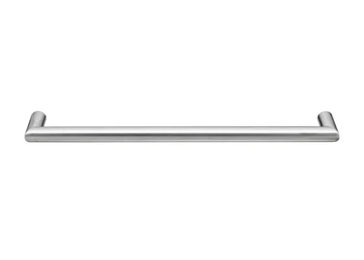 COLDBUSTER HORIZONTAL ROUND HEATED SINGLE TOWEL RAIL BRUSHED STAINLESS STEEL (AVAILABLE IN 450MM, 632MM AND 832MM)