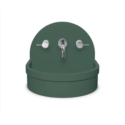 NOOD CO BETTY ABOVE COUNTER / WALL HUNG BASIN TEAL 410MM