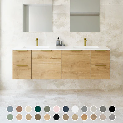 TIMBERLINE CARLO CUSTOM WALL HUNG VANITY (ALL SIZING)