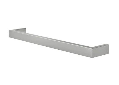 COLDBUSTER HORIZONTAL SQUARE HEATED SINGLE TOWEL RAIL BRUSHED NICKEL (AVAILABLE IN 450MM, 632MM AND 832MM)