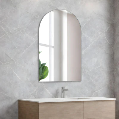 POSEIDON AURA ARCH FRAMELESS PENCIL EDGE PLAIN MIRROR 600X900MM