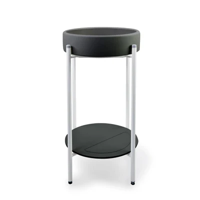 NOOD CO BOWL BASIN WITH STAND CHARCOAL 400MM