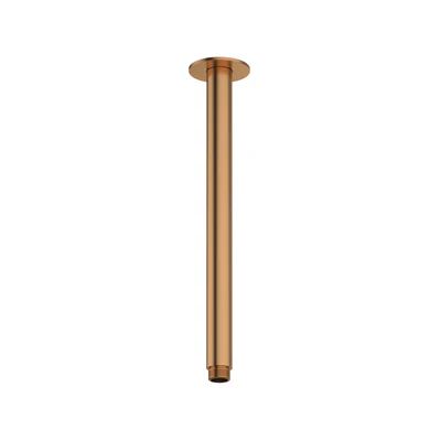 AMOZA CEILING SHOWER ARM 300MM BRUSHED COPPER