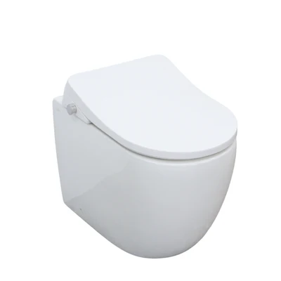 GALLARIA DANZAPULSE+ RIMLESS WALL FACE PAN AND BIDET PACKAGE GLOSS WHITE