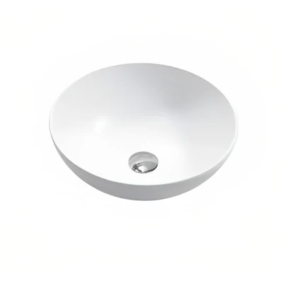 INSPIRE BONDI ROUND BASIN GLOSS WHITE 400MM
