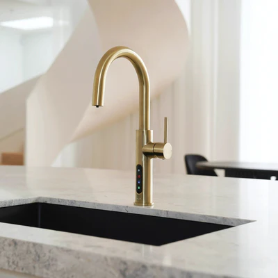 ALIA X51 LEAD FREE INSTANT HOT & COLD FILTERED WATER TAP BRUSHED GOLD