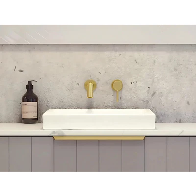 TIMBERLINE ARCADE INSET BASIN GLOSS WHITE 400MM
