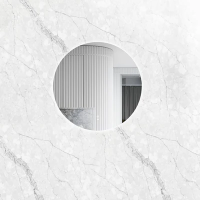 OTTI BONDI FRAMELESS ROUND LED MIRROR 3 COLOUR LIGHTS 800X800MM