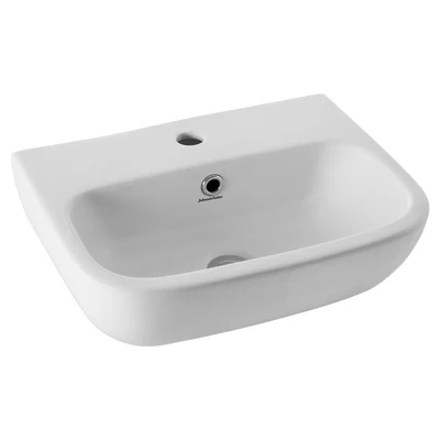 JOHNSON SUISSE EMILIA WALL HUNG BASINS WHITE 450MM