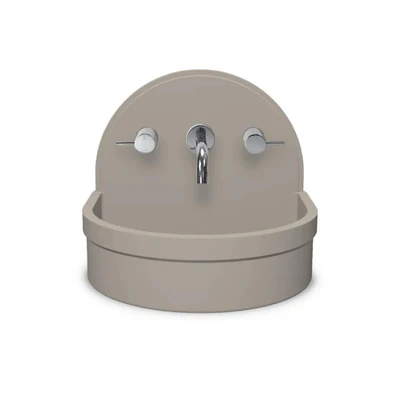 NOOD CO BETTY ABOVE COUNTER / WALL HUNG BASIN MUSHROOM 410MM