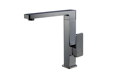 IKON CERAM SINK MIXER 250MM MATTE BLACK