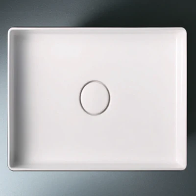 VEROTTI CAMELLIA ABOVE COUNTER FIRECLAY BASIN GLOSS WHITE 500MM
