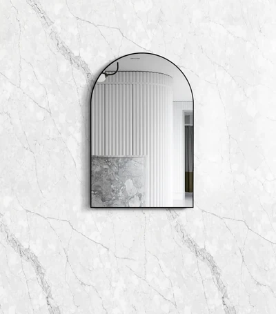 OTTI ARCHIE METAL FRAMED MIRROR BLACK 600X900MM