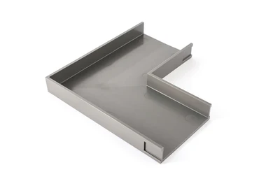 GRATES2GO UPVC MODULAR 90 DEGREE CORNER GREY 204MM