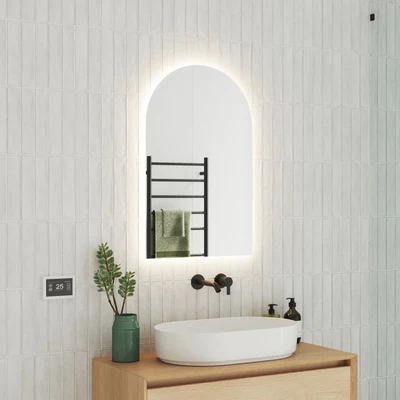 THERMOGROUP ABLAZE ARCH SHAPE PREMIUM BACKLIT MIRROR 500X800MM