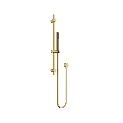 AMOZA HAND SHOWER ON RAIL 2 PACK BRUSHED GOLD