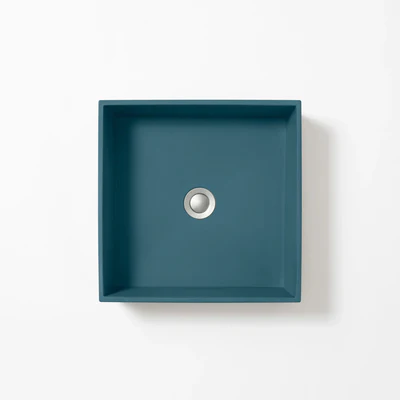 CONCRETE STUDIO BALY ABOVE COUNTER BASIN SQUARE OCEAN 360MM