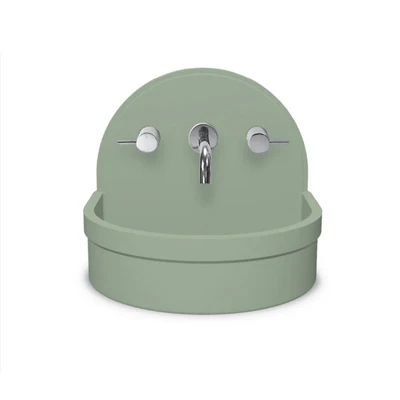 NOOD CO BETTY ABOVE COUNTER / WALL HUNG BASIN MINT 410MM