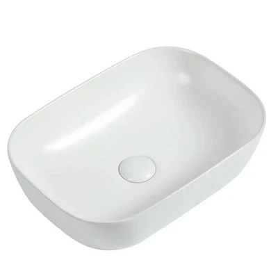 ZUMI BASAL ABOVE COUNTER BASIN GLOSS WHITE 465MM