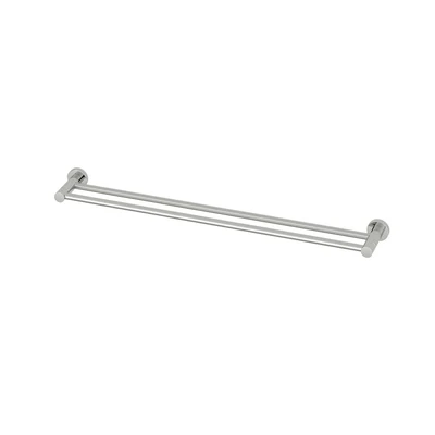 AMOZA DOUBLE TOWEL RAIL 800MM BRUSHED STAINLESS STEEL