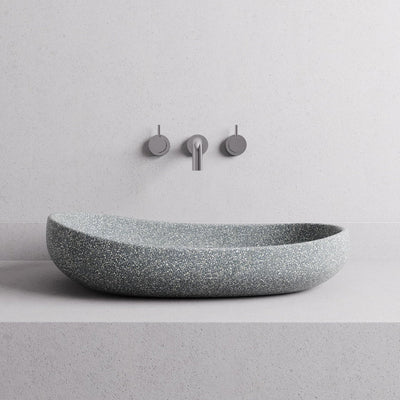 MADU MILLA ABOVE COUNTER BASIN TERRAZO STONE GREY 500MM