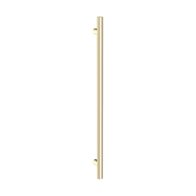 FELTON ATLAS POLE TOWEL WARMER 12VDC HEATED TOWEL RAIL 900MM BRUSHED GOLD