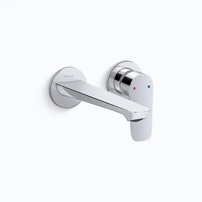KOHLER ALEO-S WALL BASIN MIXER FULL KIT 218MM CHROME