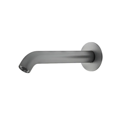 AMOZA CURVED BATH SPOUT 200MM GUN METAL