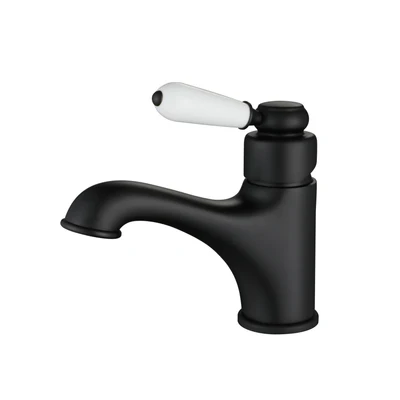 MODERN NATIONAL BORDEAUX BASIN MIXER ⁠⁠129MM MATTE BLACK