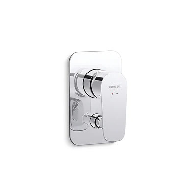 KOHLER ALEO-S SHOWER AND BATH DIVERTER MIXER FULL KIT 100MM CHROME