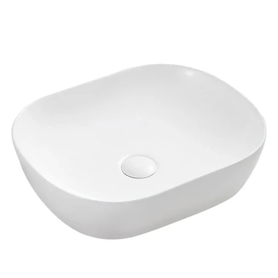 MERCIO CHUR RECTANGULAR ABOVE COUNTER BASIN MATTE WHITE 465MM